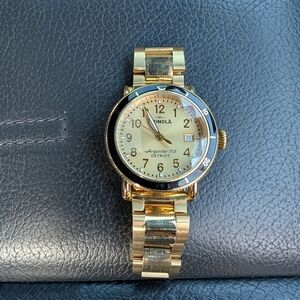 Shinola Gold and Silver Women's Watch